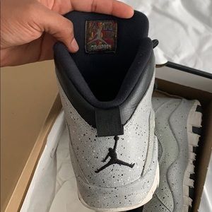 Size 7 boys cement gray Jordans